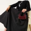 Lace Bow-Tied Skirt Set Black
