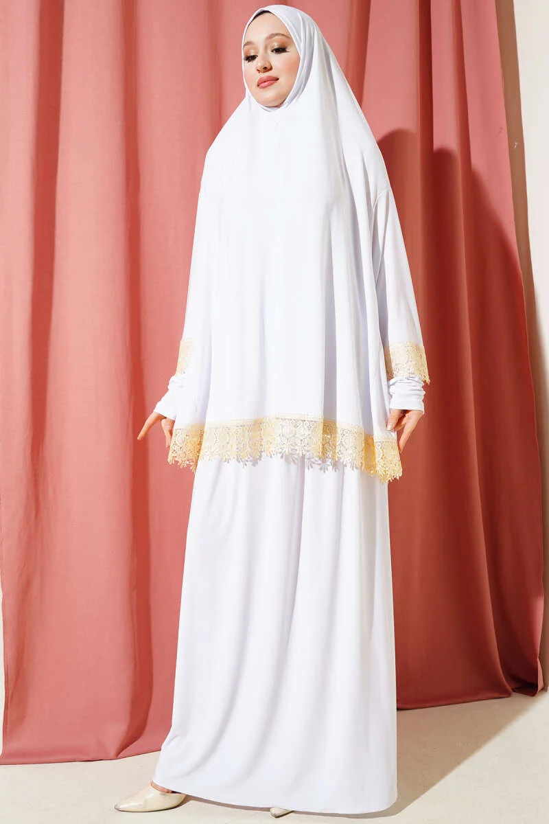 Lace Prayer Set Ecru