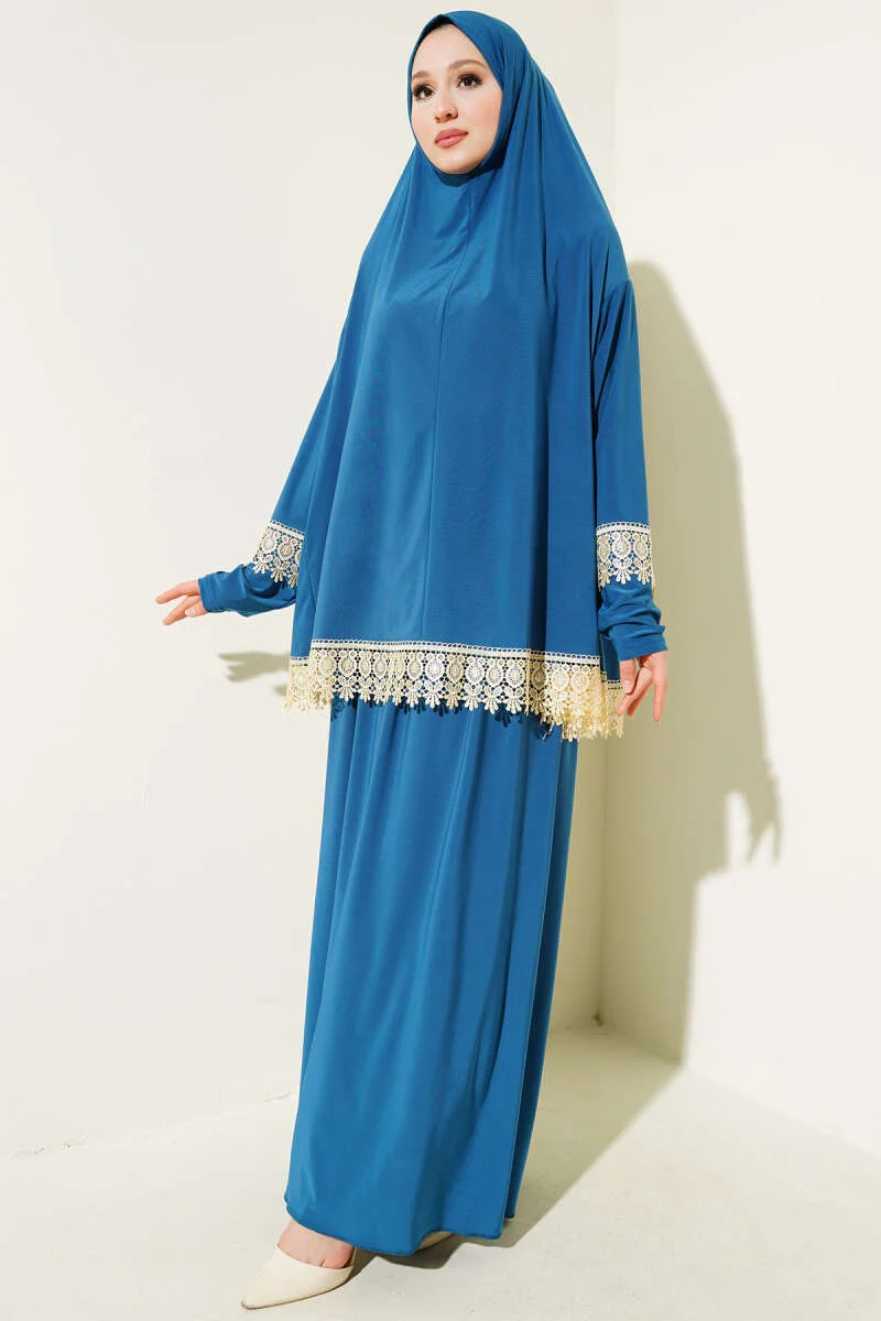 Lace Prayer Set Petrol