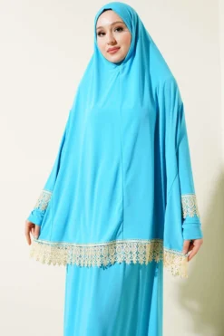 Alternative view of Lace Prayer Set Turquoise