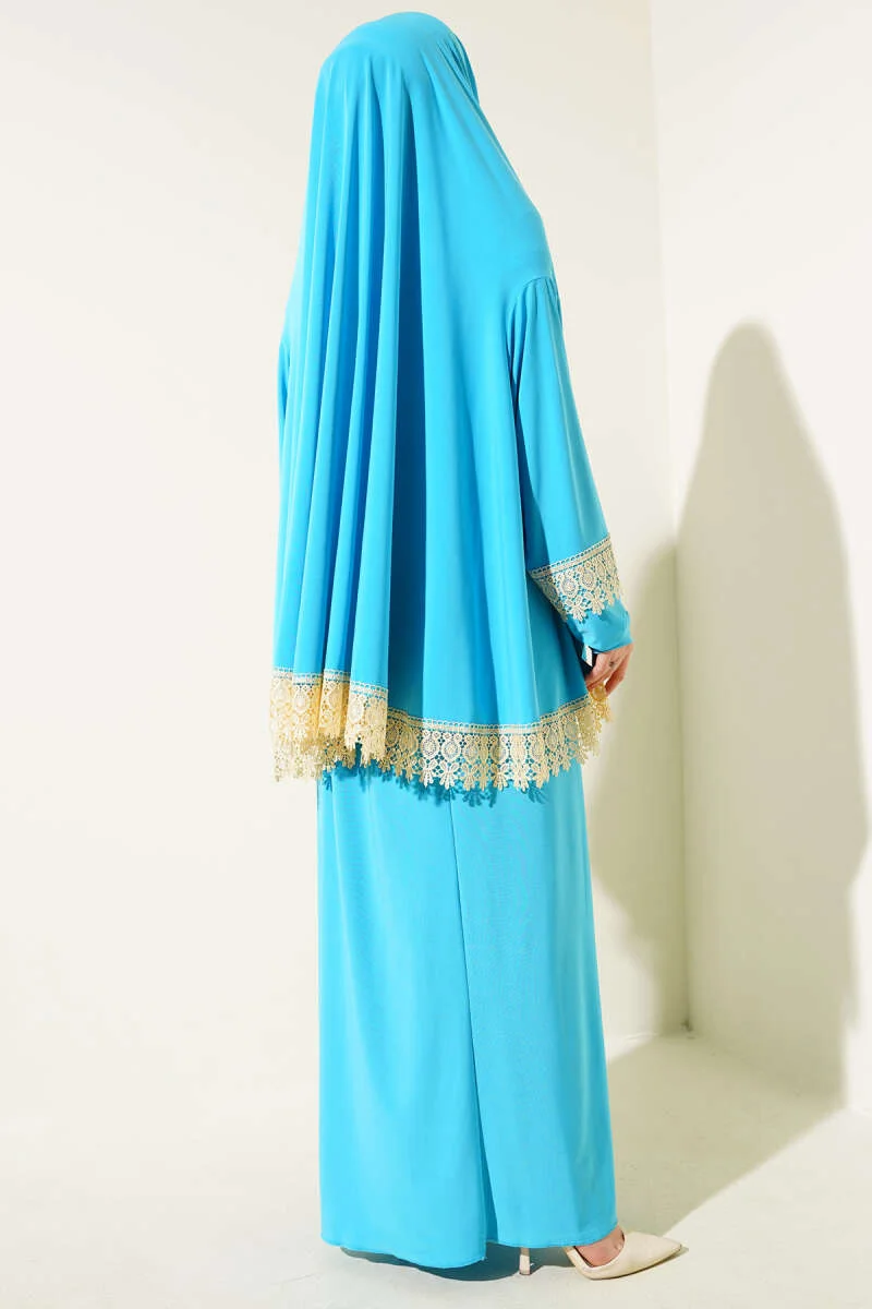 Lace Prayer Set Turquoise - Image 3