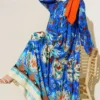 Printed Buttoned Tiered Dress