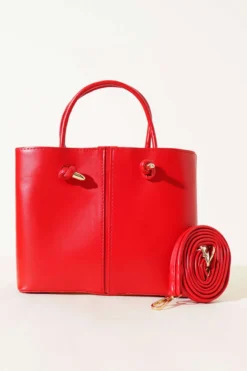 Alternative view of Stitched Detail Women's Handbag Red