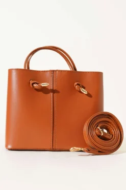 Alternatieve weergave van Stitched Detail Women's Handbag Tan
