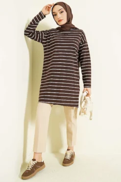Alternative Ansicht von Striped Tunic Brown