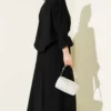 Side-Tie Skirt Two-Piece Set Black en gros clothing set view 3 - Hicabistan usine Turquie