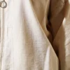Zipper Pocket Flap Skirt Set Beige Großhandel clothing set view 4 - Hicabistan Türkei Fabrik