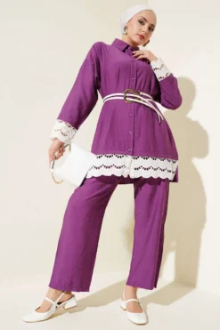 Fisto Detailed Tunic Two-Piece Set