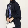 Fularlı Bel Tünelli Paraşüt İkili Takım Navy Blue بالجملة clothing set view 2 - Hicabistan مصنع تركيا