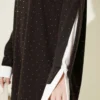 Shirt Panel Stone Embellished Tunic Brown wholesale tunic view 4 - Hicabistan Turkey factory