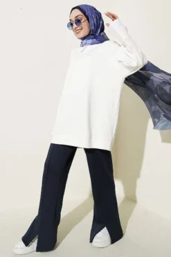 Alternative view of Shirt Panel Stone Embellished Tunic Ecru