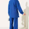 Shirt Combined Tunic Set Navy Blue en gros clothing set view 3 - Hicabistan usine Turquie