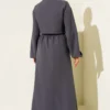 Shirt Collar Zipper Front Dress Set all'ingrosso clothing set view 3 - Hicabistan fabbrica Turchia