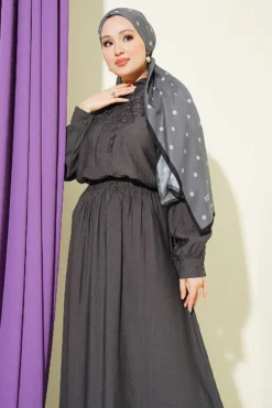 Lace Half Brit Buttoned Skirt Set بالجملة clothing set view 2 - Hicabistan مصنع تركيا