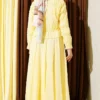 Two-Piece Set with Gathered Blouse and Skirt Yellow Großhandel clothing set view 3 - Hicabistan Türkei Fabrik