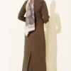 Evening Dress with Gold Accessories Mink Großhandel dress view 3 - Hicabistan Türkei Fabrik