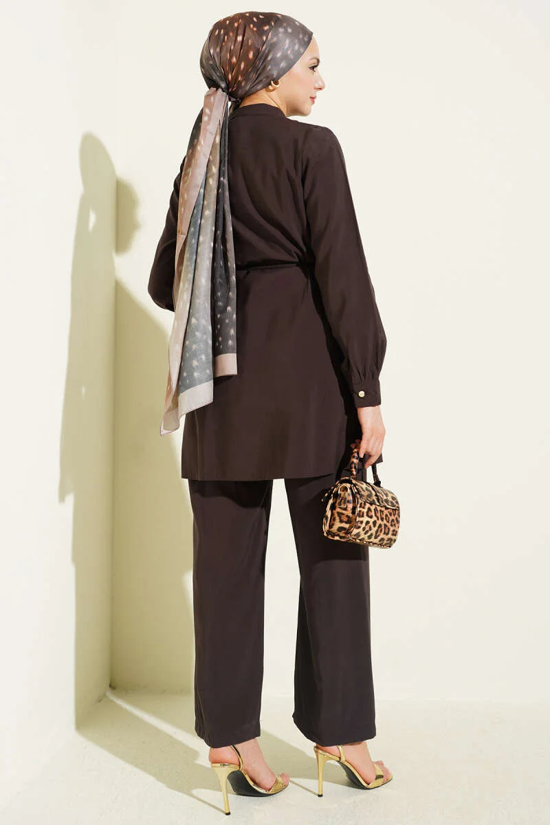 Modal Two-Piece Set Brown - Image 3