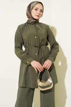Alternative view of Modal Two-Piece Set Khaki
