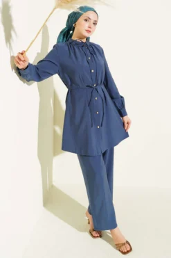 Modal Two-Piece Set Navy Blue