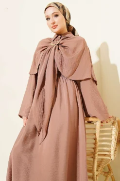 Triple Set with Gold Buckle Mink بالجملة clothing set view 2 - Hicabistan مصنع تركيا