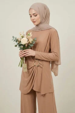 Sandy Two-Piece Set Camel