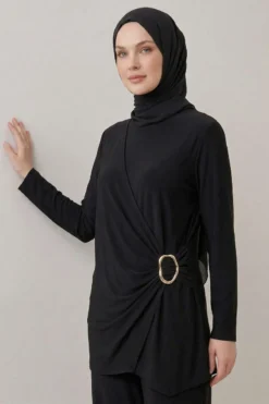 Alternative view of Sandy Two-Piece Set Black