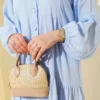 Button-Up Midi Dress Blue wholesale dress view 4 - Hicabistan Turkey factory