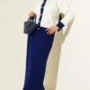 Floral Patterned Skirted Knit Two-Piece Set al por mayor clothing set - Hicabistan fábrica Turquía