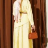 Floral Embroidered Skirt Set Yellow en gros clothing set view 3 - Hicabistan usine Turquie
