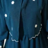 Floral Embroidered Cape Dress Emerald groothandel dress view 4 - Hicabistan Turkije fabriek