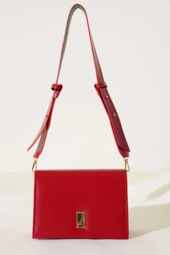 Alternative view of Two Compartment Magnetic Bag Red