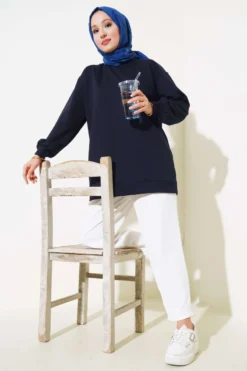 Two-Piece Tunic Navy Blue