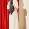 Button-Up Tencel Dress with Belt Beige en gros dress view 3 - Hicabistan usine Turquie