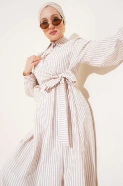 Alternative view of Striped Side-Tied Dress