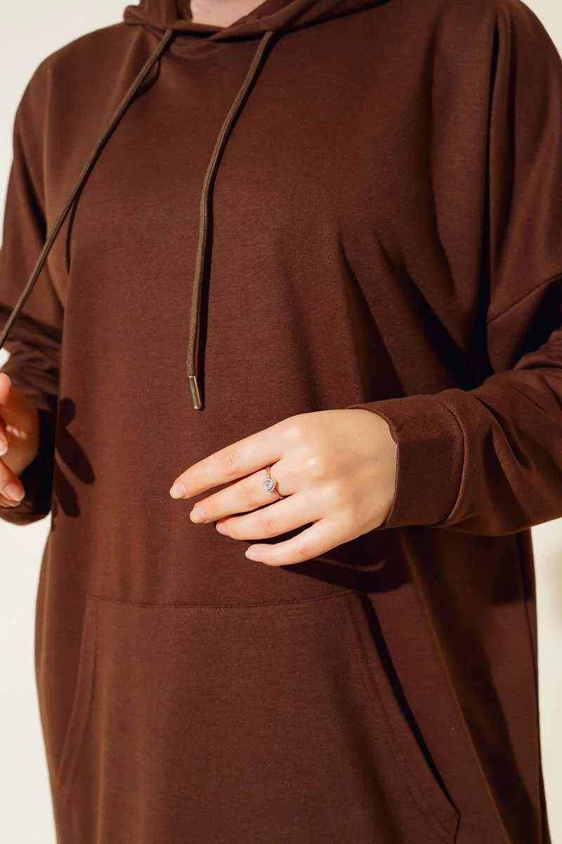 Hooded Tunic Brown – Image 4