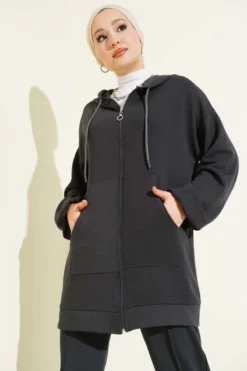 Alternative view of Hooded Pocket Lounge Set Anthracite