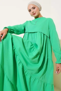 Layered Dress Green