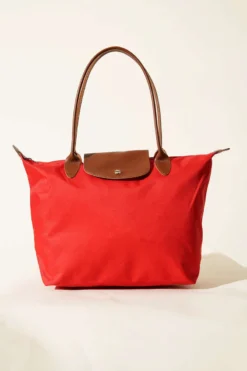 Alternative view of Foldable Snap Bag Red