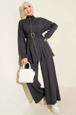 Belted Trousers Set