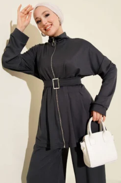 Alternative view of Belted Trousers Set