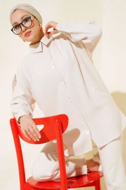 Alternative view of Shirt with Epaulettes Stone