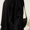 Two-Piece Set with Arm Tie Details Black Großhandel clothing set view 4 - Hicabistan Türkei Fabrik