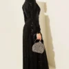 Tie Strap Sequin Evening Dress Black en gros dress view 3 - Hicabistan usine Turquie