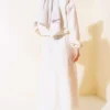 Elastic Cuff Skirt Set Beige wholesale clothing set view 3 - Hicabistan Turkey factory