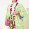 Elastic Cuffed Loose Kimono Set wholesale clothing set view 2 - Hicabistan Turkey factory