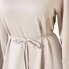 Dress with Sleeve Tie Detail Grey wholesale dress view 4 - Hicabistan Turkey factory