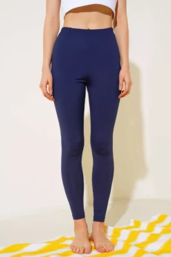 Vista alternativa di Dark Navy Long Swimsuit Leggings