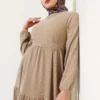 Belted Tree Bark Dress