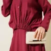 Skirt Set with Elastic Detail Burgundy groothandel clothing set view 4 - Hicabistan Turkije fabriek