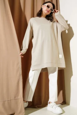 Alternative view of Basic Tunic Beige